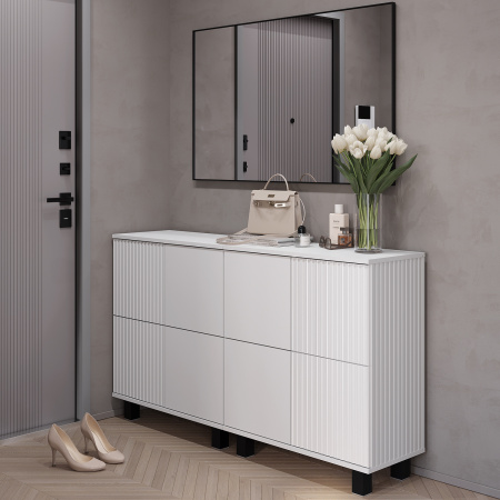 Комод "Жаклин" КМ-11 (Белый/Эмаль белая F26)