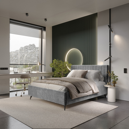 Кровать 1,6 м "Хлоя" КР-18 (Хром)