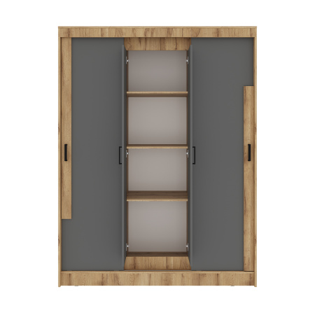 Шкаф-купе "Смарт" ШКК-06 (Крафт/графит)