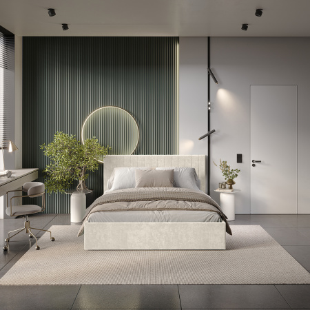 Кровать 1,6 м "Хлоя" КР-18 (Миндаль)