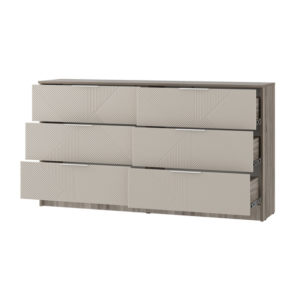 Комод "Эмилия" КМ-04 (Дуб смоки/Айриш (MF03)