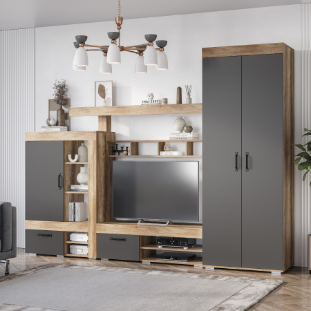 Полка навесная "Прима" АН-02 (дуб каньон)