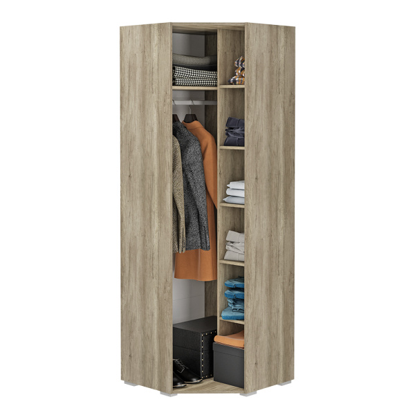 "Наоми" Шкаф угловой ШК-21 (дуб каньон/графит)