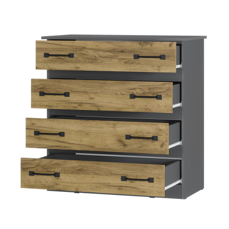 Комод "Лофт" (графит/крафт)