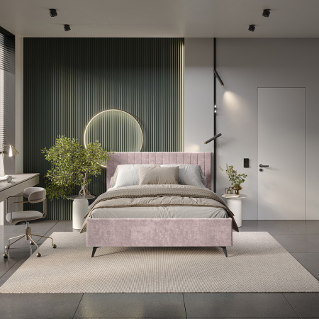 Кровать 1,6 м "Хлоя" КР-18 (Шарли Пинк)