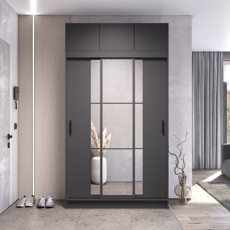 Шкаф-купе "Тайм" ШКК-03 NEW (Графит)