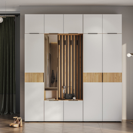 Шкаф навесной "Сандра" ШКН-02 (Крафт/Белый)