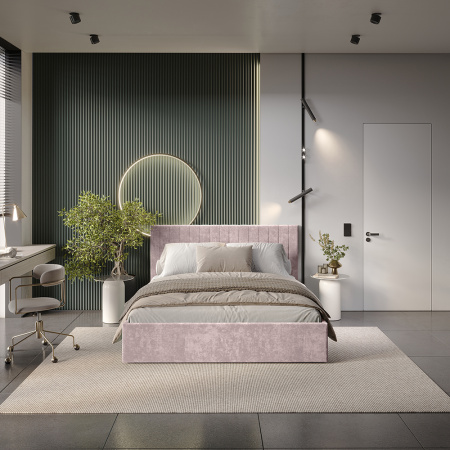 Кровать 1,6 м "Хлоя" КР-18 (Шарли Пинк)