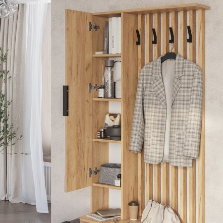 Прихожая "Сандра" ПР-03 (Крафт/Графит)