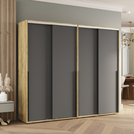 Шкаф-купе "Тайм" ШКК-03 МБ (крафт/графит)