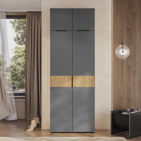 Шкаф навесной "Сандра" ШКН-02 (Крафт/Графит)