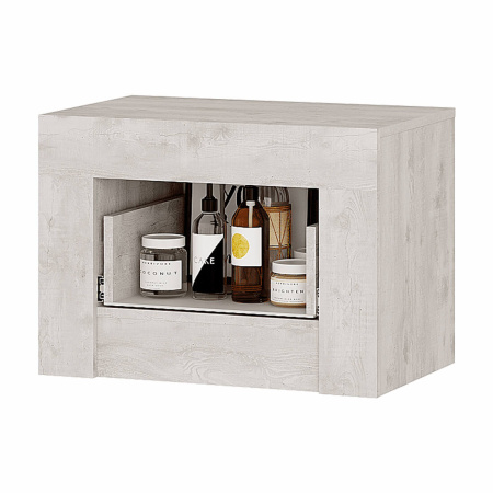 Тумба прикроватная "Леонардо" ТБ-25 (Бетон пайн светлый/графит)