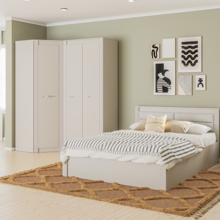 Шкаф 2-х створчатый "Монако" ШК-37 (кашемир/MF03)