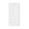Шкаф 2-х створчатый "Симпл" ШК-03 (белый)