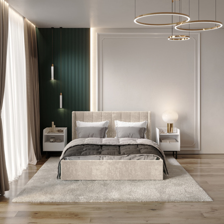 Кровать 1,6 м "Версаль" КР-18 (Мокко)