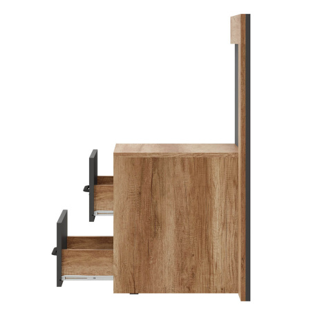 Тумба прикроватная "Прима" ТБ-12 (графит/дуб каньон)