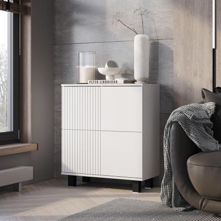 Комод "Жаклин" КМ-11 (Белый/Эмаль белая F26)