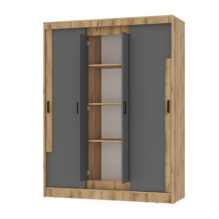 Шкаф-купе "Смарт" ШКК-06 (Крафт/графит)