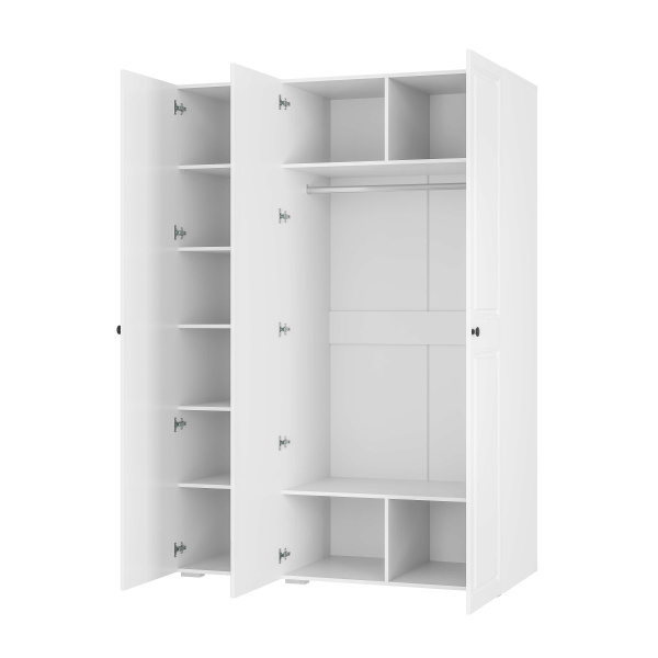 Шкаф 3-х створчатый "Софт" ШК-06 (Белый/Эмаль белая (F26))