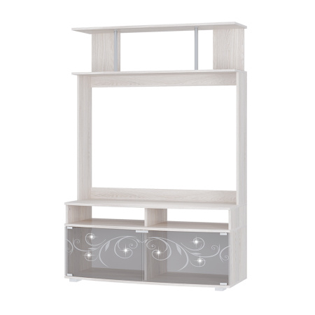 Гостиная "Флоренция" центр.секция (ясень белый)