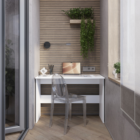 Стол письменный "Берг" ПС-01 (Белый)