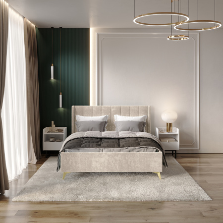 Кровать 1,6 м "Версаль" КР-18 (Мокко)