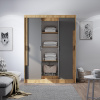 Шкаф-купе "Смарт" ШКК-06 (Крафт/графит)