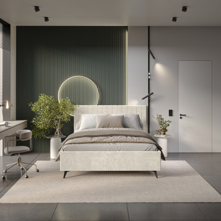 Кровать 1,6 м "Хлоя" КР-18 (Миндаль)