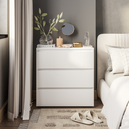 Комод "Монблан" КМ-01 (белый/лофт белый (M17)