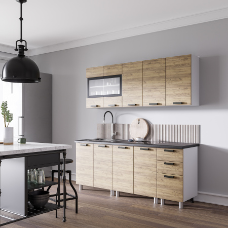 Кухня "Крафт"2.0м (крафт)