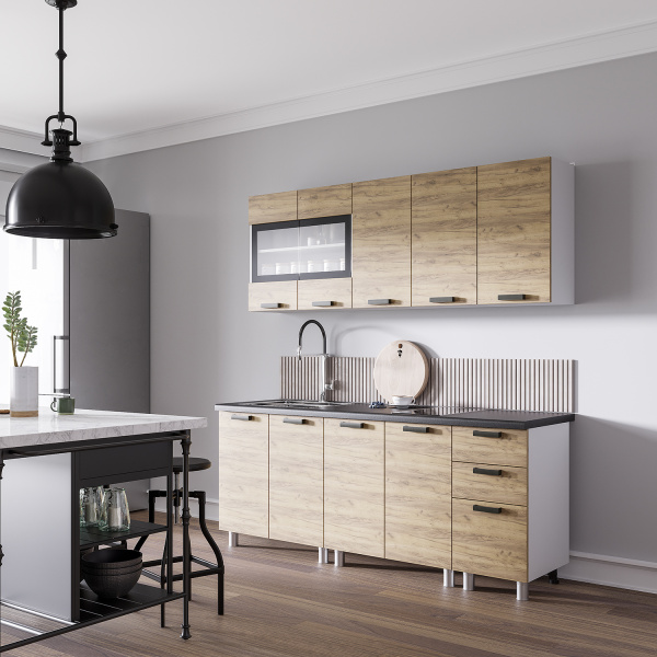 Кухня "Крафт"2.0м (крафт)