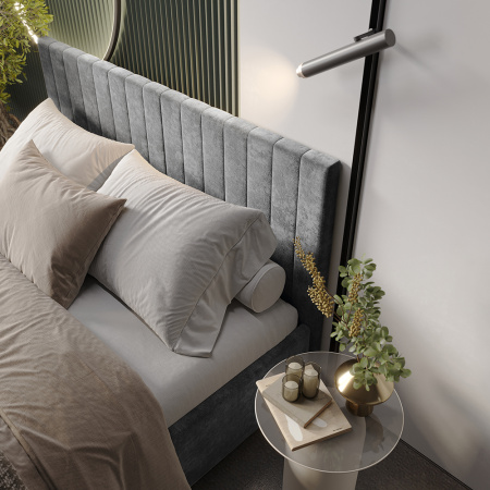 Кровать 1,6 м "Хлоя" КР-18 (Грифельный)