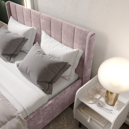 Кровать 1,6 м "Версаль" КР-18 (Шарли пинк)