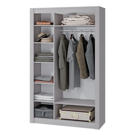 Шкаф 3-х створчатый "Монако" ШК-38 (ясень белый/F12)