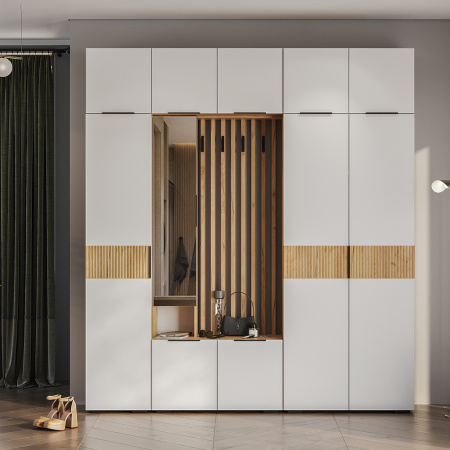 Шкаф навесной "Сандра" ШКН-03 (Крафт/Белый)