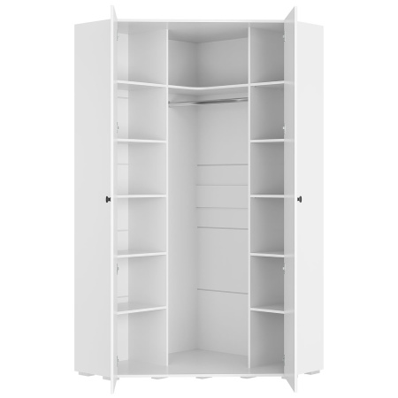 Шкаф угловой "Софт" ШКУ-01 (Белый/Эмаль белая (F26))