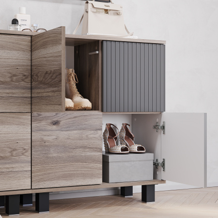 Комод "Жаклин" КМ-11 (Дуб смоки/Графит)