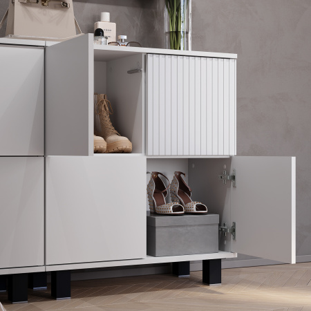 Комод "Жаклин" КМ-11 (Белый/Эмаль белая F26)