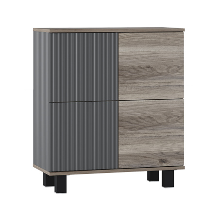 Комод "Жаклин" КМ-11 (Дуб смоки/Графит)