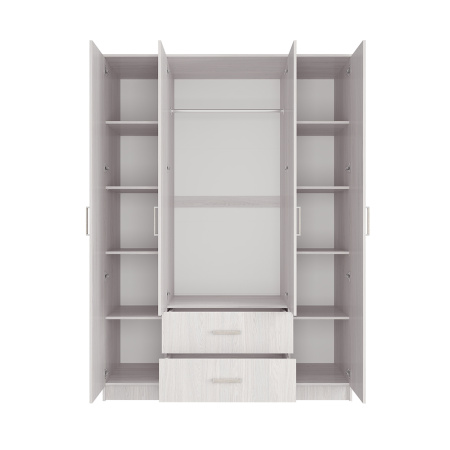 "Титан" шкаф 4-х створчатый (Ясень белый)