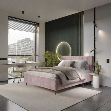 Кровать 1,6 м "Хлоя" КР-18 (Шарли Пинк)