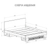 Кровать 1,6 м "Софт" КР-16 (Белый/Эмаль белая (F26))