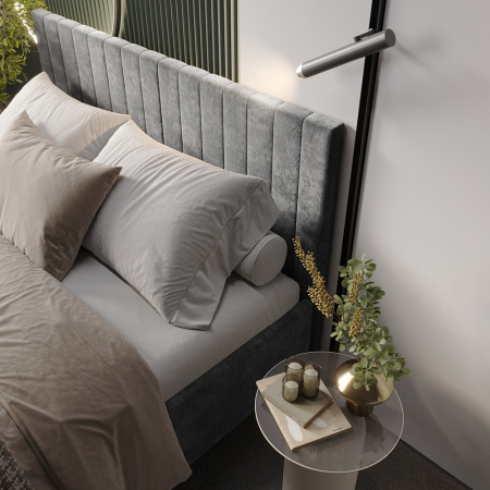 Кровать 1,6 м "Хлоя" КР-18 (Грифельный)