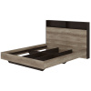 Кровать 1,6 м "Энигма" КР-16 (дуб каньон/венге)