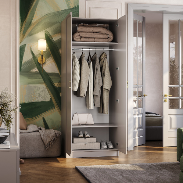 Шкаф 2-х створчатый "Эстетика" ШК-03 (Кашемир)