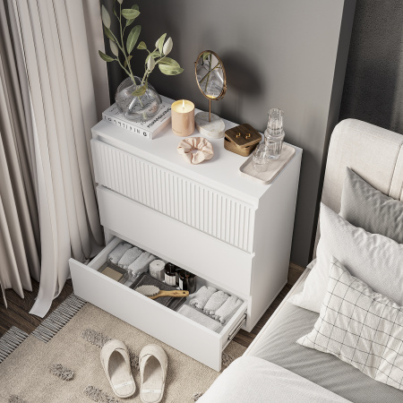 Комод "Монблан" КМ-01 (белый/лофт белый (M17)