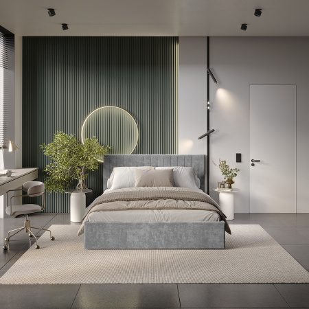 Кровать 1,6 м "Хлоя" КР-18 (Хром)