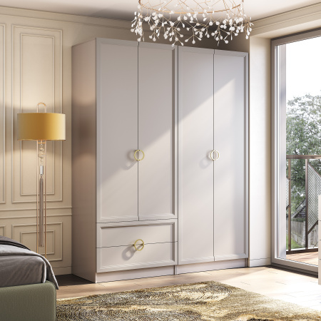 Шкаф 2-х створчатый "Эстетика" ШК-03 (Кашемир)