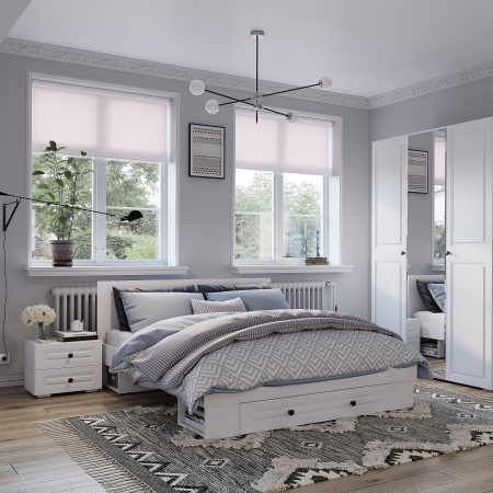 Тумба прикроватная "Софт" ТБ-12 (Белый/Эмаль белая (F26))