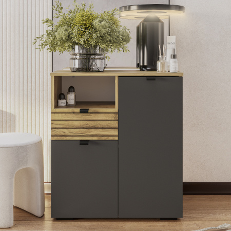 Тумба "Марсель" ТБ-02 Крафт/Графит (Крафт/Графит)